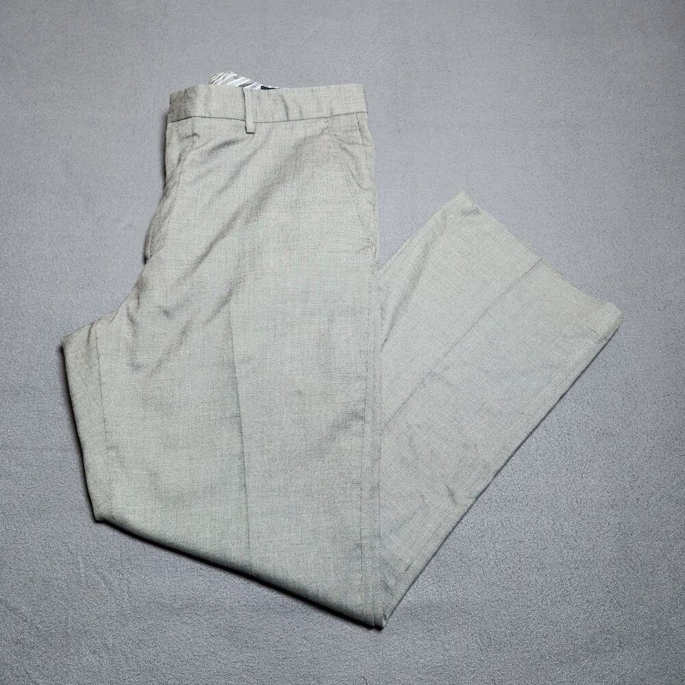 Banana Republic Dress Pants Men 36X30(29) Gray Tailored Slim
